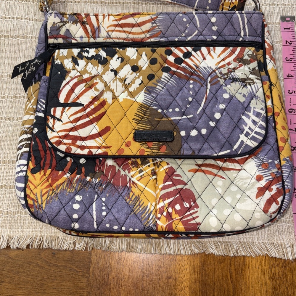 Vera Bradley Purse Crossbody Print Approx 12 X 12"